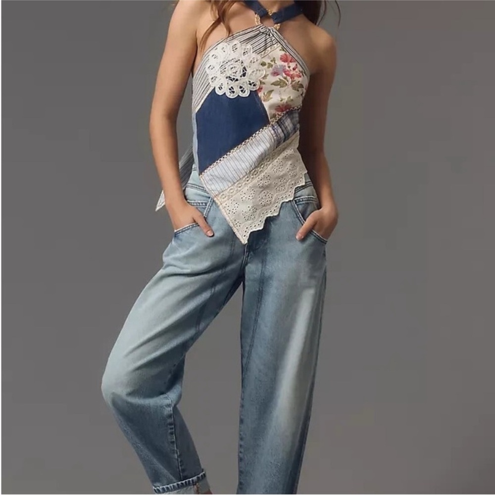 Frame 90s Utility Loose High Rise Straight Leg Jean Size 27